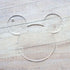 10pcs/lot Blank Clear Acrylic Mouse Head Charms, Plexiglass Laser Cut Blank Keychain Necklace DIY Accessory 1/8" Thickness (3")...