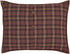 VHC Brands Abilene Star Standard Sham 21x27 Country Patchwork Design, Burgundy...