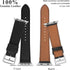 Leather Band Compatible with iWatch 42mm/44mm/45mm Genuine Leather Strap Bands Replacement for iWatch Series 1-8 Ultra 42/44/45/49 mm Bracelet Loo...