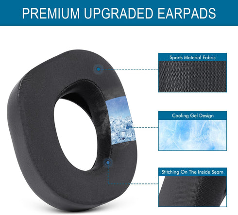 GVOEARS Cooling Gel Ear Pads for Turtle Beach Stealth 700 Gen 2 / Stealth 700 Gen 2 MAX Wireless Gaming Headset, Replacement Cushions with Ice Sil...