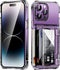 for iPhone 14 Pro Max Case Wallet Clear Protective Phone Case with Credit Card Holder Heavy Duty Protection Shockproof Anti-Scratch Anti-Yellow Co...