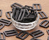 Shapenty 50PCS Black Plastic Tri-Glide Slides Button Bulk Adjustable Webbing Triglides Slider Buckle for Belt Backpack and Bags (Black, 1 Inch)...