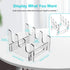 Acrylic Plate Display Stand,Clear Dish Display Easel, Clear Acrylic Display Easel, Clear Tablet Holder for Displaying (2PC, 3 Layer)...