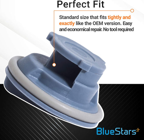 BlueStars 8558307 Dishwasher Dispenser Cap - Ultra Durable Rinse Aid Cap Compatible with Whirlpool Kenmore Dishwashers - Replaces WP8558307 819398...