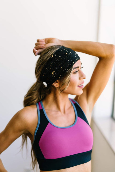 Maven Thread Workout Headbands for Women, 4 inch Thick Wide Non Slip Sweatbands, 2 Pack...
