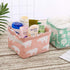 Foldable Storage Basket - Set of 6 Small Collapsible Canvas Containers Organizers with Handle for Home Decor or Storing Toys, Keys, Sundries, Litt...