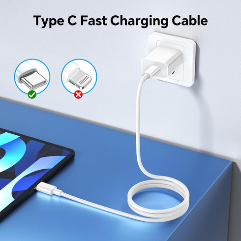 for iPhone 15 Charger USB C Wall Charger, 60W USB C to USB C Cable Charger Fast Charging Block, USB C Cable 6FT Compatible with iPhone 15 Pro Max/...