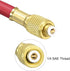 uxcell Refrigerant Charging Hose, 1/4 SAE Thread 2.95Ft Length 500PSI Tube HVAC Hoses, for Home Air Conditioner Refrigeration Maintenance, Red...