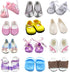 SOTOGO 12 Pairs of 18 Inch Doll Shoes Fits for American 18 Inch Doll Include Sandals Leather Shoes Ballet Shoes...