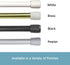 Kenney KN631/5 Strafford Spring Tension Rod, 28 inches to 48 inches, Black...