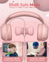 Kids Headphones with Microphone Foldable Stereo Tangle-Free 3.5mm Jack Wired Cord On-Ear Headset for Children/Teens/Boys/Girls/Smartphones/School/...