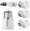 E26/ E27 3 Prong Light Bulb Socket Adapter, Polarized Light Socket Outlet, Light Socket to Plug Adapter Socket Converter, Light Bulb Plug Adapter ...