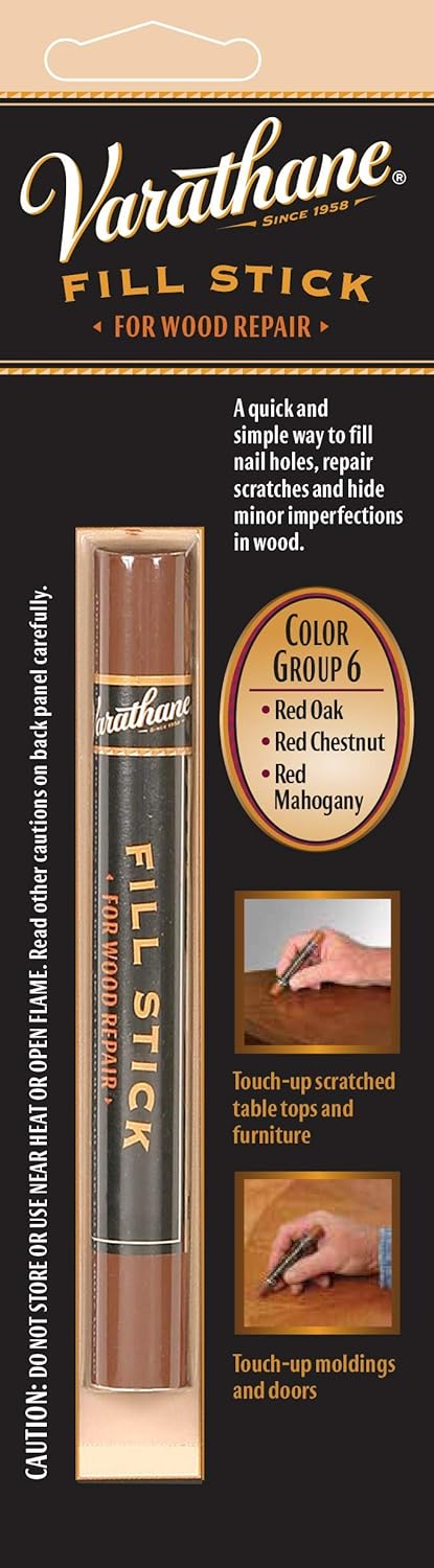 Rust-Oleum Varathane 215367 Wood Fill Stick For Red Oak, Red Chestnut, Red Mahogany...