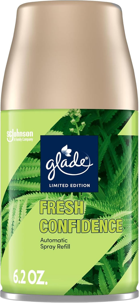 Glade Automatic Spray Refill, Air Freshener for Home and Bathroom, Fresh Confidence, 6.2 Oz...