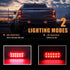 AT-HAIHAN Pack of 2 Aluminum Housing Red LED Trailer Stop Brake Turn Tail Lights, DOT Compliant Waterproof Surface Mount Lighting for Truck Tracto...