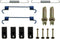 Dorman HW7302 Rear Parking Brake Hardware Kit Compatible with Select Models...