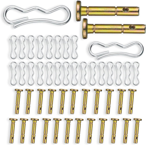 25 pcs Shear Pins + 25 pcs Cotters Pins for Snowblower - Replacement 738-04124A and 714-04040 Shear Pin Kits Compatible with MTD Cub Cadet Craftsm...