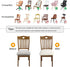 Stretch Jacquard Chair Seat Covers Set of 4, Removable Washable Dining Chair Covers Anti-Dust Dining Room Chair Covers Seat Cushion Slipcovers (4,...