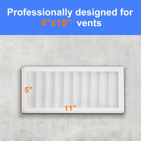 Extra Strong Magnetic Floor Vent Covers, Upgrade Air Vent Screen Cover for 4"x10" Vent Duct Opening, AC Vent Mesh Register Screen Cover for Home F...