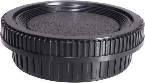CamDesign Rear Lens Cap & Body Cap Set Compatible with Minolta MD/MC/SR Rokkor Lenses X-700, X570, X-370, XD, XD-7, XD-11 XG, XG-7, SR-T 101, X-1,...
