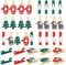 100pcs Christmas Wood Clips Xmas Tree Snowflake Elk Gloves Clothespins DIY Photo Pegs Hanging Clips for Party Favors Home School Art Craft Decor...