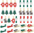 100pcs Christmas Wood Clips Xmas Tree Snowflake Elk Gloves Clothespins DIY Photo Pegs Hanging Clips for Party Favors Home School Art Craft Decor...