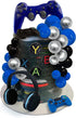 30 PCS Video Game Themes Cake Toppers Headset Ball Game Controller Cake Decoration for Game Theme Birthday Party Cake Decoration (Blue)...