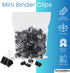 1InTheOffice Mini Binder Clips, Paper Clamp, Metal Binder Clips, Document Binder Clip, Black, 0.6", (144 Pack)...