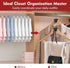 Hangers Space Saving 30Pcs, Upgrade 40Lb(Max) Heavy Duty Hanger Hooks Space Saver, Space Saving Hangers for Clothes Hanger Connector Hooks, Plasti...