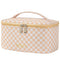 KITENROM Preppy Makeup Bag Travel Cosmetic Bags for Women Girls Multi-color Checkered Plaid Small Pouch Toiletry Bag Organizer Case Waterproof Cut...