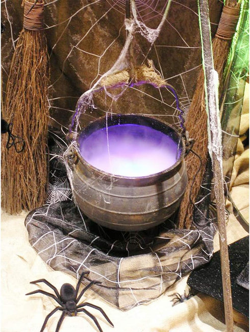 Halloween Party Mist Maker,Ultrasonic Water Pond Fountain Fogger 9 LED Red Yellow and Blue Light Flashes Aluminum Atomizer Air Humidifier for and ...
