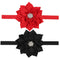 New Girl Baby Headbands (8) (Red +Black)...