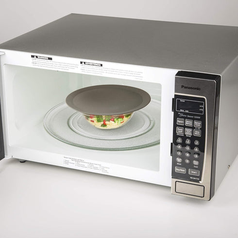 Compact Microwave Multi-Mat, 9.5 Inches, Gray – Microwave Food Splatter Protector & Heat-Resistant Trivet...