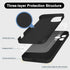 Silicone Case for iPhone 15 Pro Max Black, Soft Liquid Silicone Phone Case Compatible with iPhone 15 pro max Full Body Microfiber Lining Protectiv...