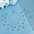 UNICRAFTALE About 50pcs Rondelle Stopper Beads with Rubber Inside Metal Loose Beads 2mm Hole Stainless Steel Bead Spacers for Jewelry Making Findi...