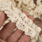 Beige Stretch Lace Trim Elastic-Frilly Trim for Socks-Gathered Crocheted Lace DIY Craft Ribbon (5Yards)...