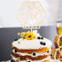 Huray Rayho Bumble Bee One Cake Topper for First Birthday 1st Honey Bee Theme Party Decoration Honeycomb Wood Cake Topper Bee Cake Supplies...