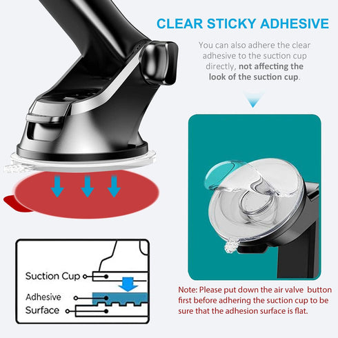 Sticky Adhesive Replacement for Windshield Camera Holder, 6pcs 2.76"(70mm) VHB Circle Double-Sided Adhesive Tapes for Dashboard Suction Cup Mount,...