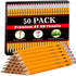 V-Opitos Wood-Cased #2 HB Pencils, 50 Pack Pre-Sharpened Pencils with Top Erasers, Bulk Yellow Pencils for School Teacher Supplies, Writing, Drawi...