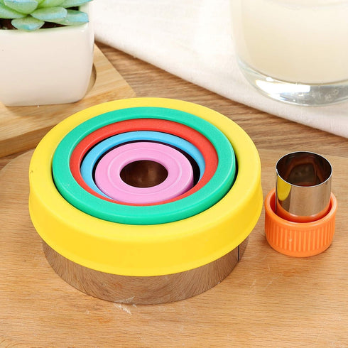 Round Cookie Biscuit Cutter Set, 6 Graduated Circle Pastry Cutters, Stainless Steel Cookie And Dough Cutters for Donut and Scone, Circle Cutter Ca...