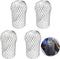 4 Pcs Gutter Downspout Guards 3.5 Inch Aluminum Leaf Filter Strainer Expandable Gutter Downspout Protector for Preventing Blockage Leaves Debris...