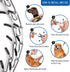 Dog Prong Collar, Dog Pinch Training Collar with Quick Release Clip, Adjustable Stainless Steel Links with Rubber Tips, Choke Collar for Small Med...