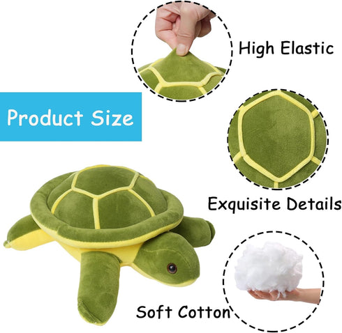 Cute Sea Turtle Plush Toys 9.8 inch Soft Turtle Stuffed Animals, Turtle Plushies Toy Birthday Gifts for Kids Boys Girls...