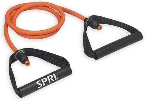 SPRI Resistance Bands with Handles - Exercise Resistance Tube Bands for Strength Training Fitness...