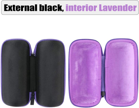 co2CREA Hard Travel Case Replacement for COMISO X26 Waterproof Bluetooth Speakers Outdoor Wireless Portable Speaker,Black Case + Inside Lavender.....