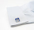 Blue Square Royal Crown Crystal Cuff Links for Men Lady in Gift Box Unisex Metal Cufflinks for Business Wedding Anniversary...