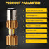 YM E-Bright BA20D Motorcycle bulb Lamp 3 COB 18W LED Bulbs High Low Beam White Pack of 2...