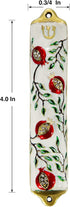 Door Mezuzah Case Modern Pomegranate Tree Design 4" Jewish Mezuzah Cover Home Blessing...