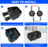 3 in 1 Tent Type Panel, 2 Hole USB Socket Tent Panel, PD Charger Socket + QC3.0 Dual USB Car Charger + 12V/24V Cigarette Lighter Socket + LED Volt...