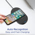 15W Wireless Charger Stand - Double Coil Fast Wireless Charging Station for iPhone and Samsung Galaxy Series - Auto-Off Feature - No Adapter Inclu...